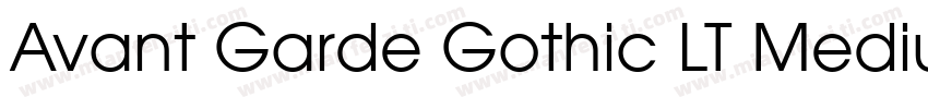 Avant Garde Gothic LT Medium blod字体转换